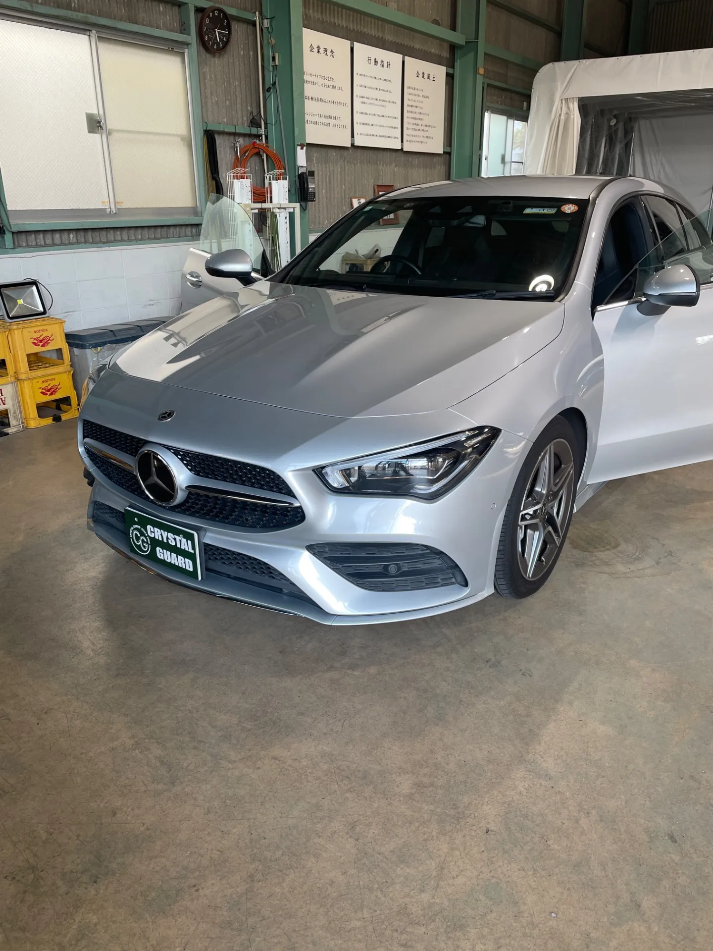 メルセデスベンツCLAの遮熱フィルムとボディコーティング