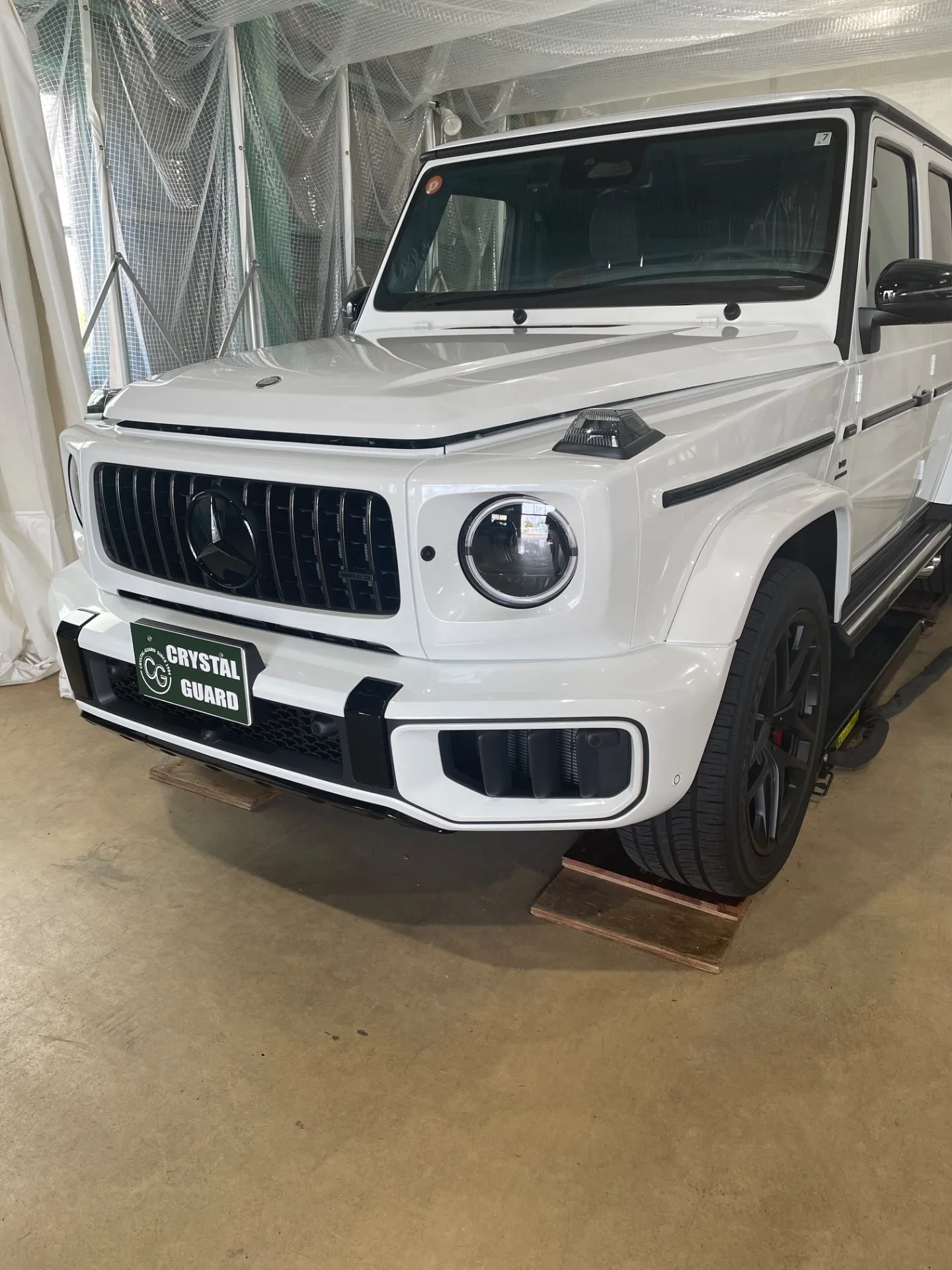 メルセデスベンツG63AMGのプロテクションフィルム施工