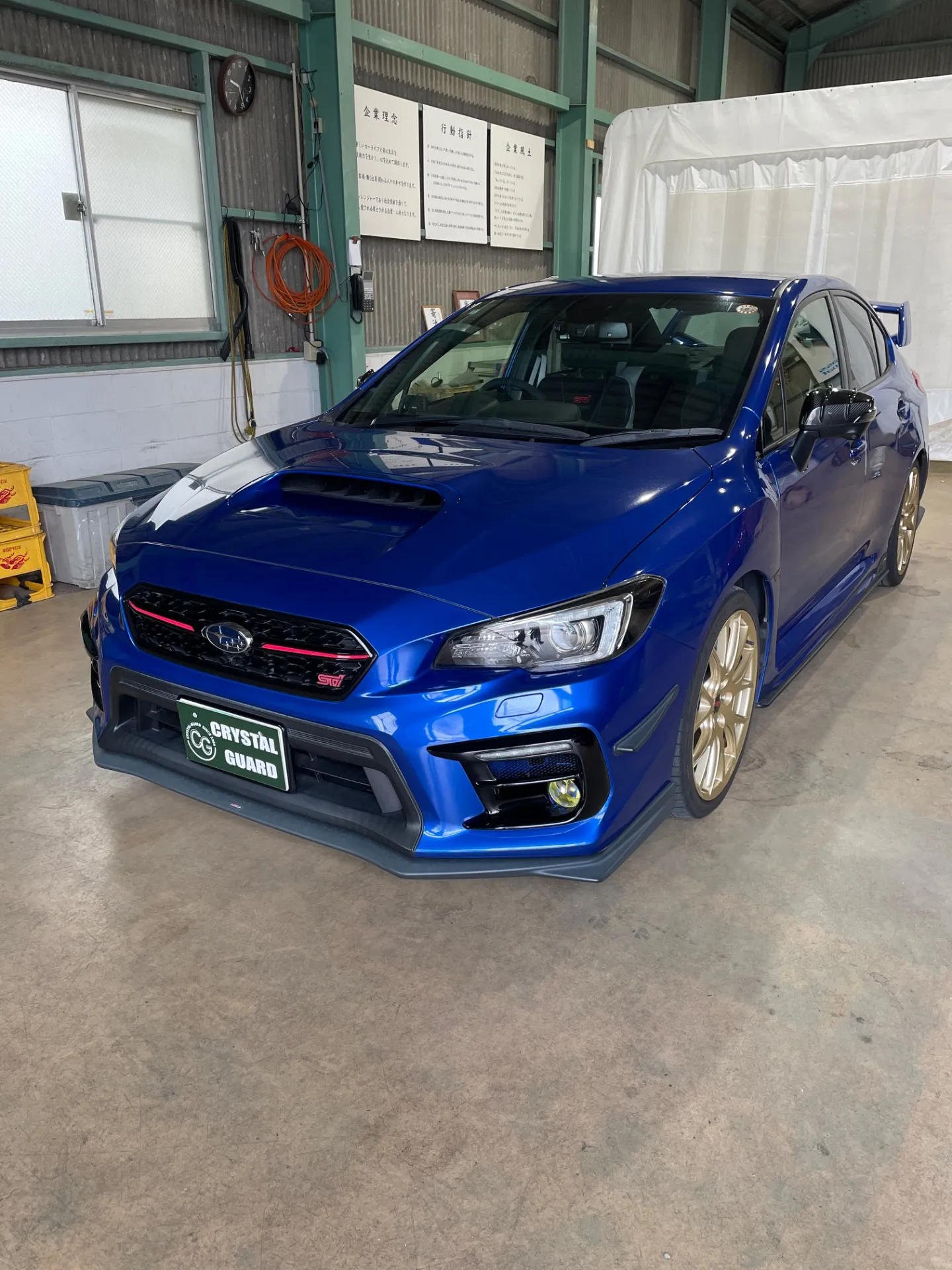スバルＷＲＸの遮熱フィルム施工