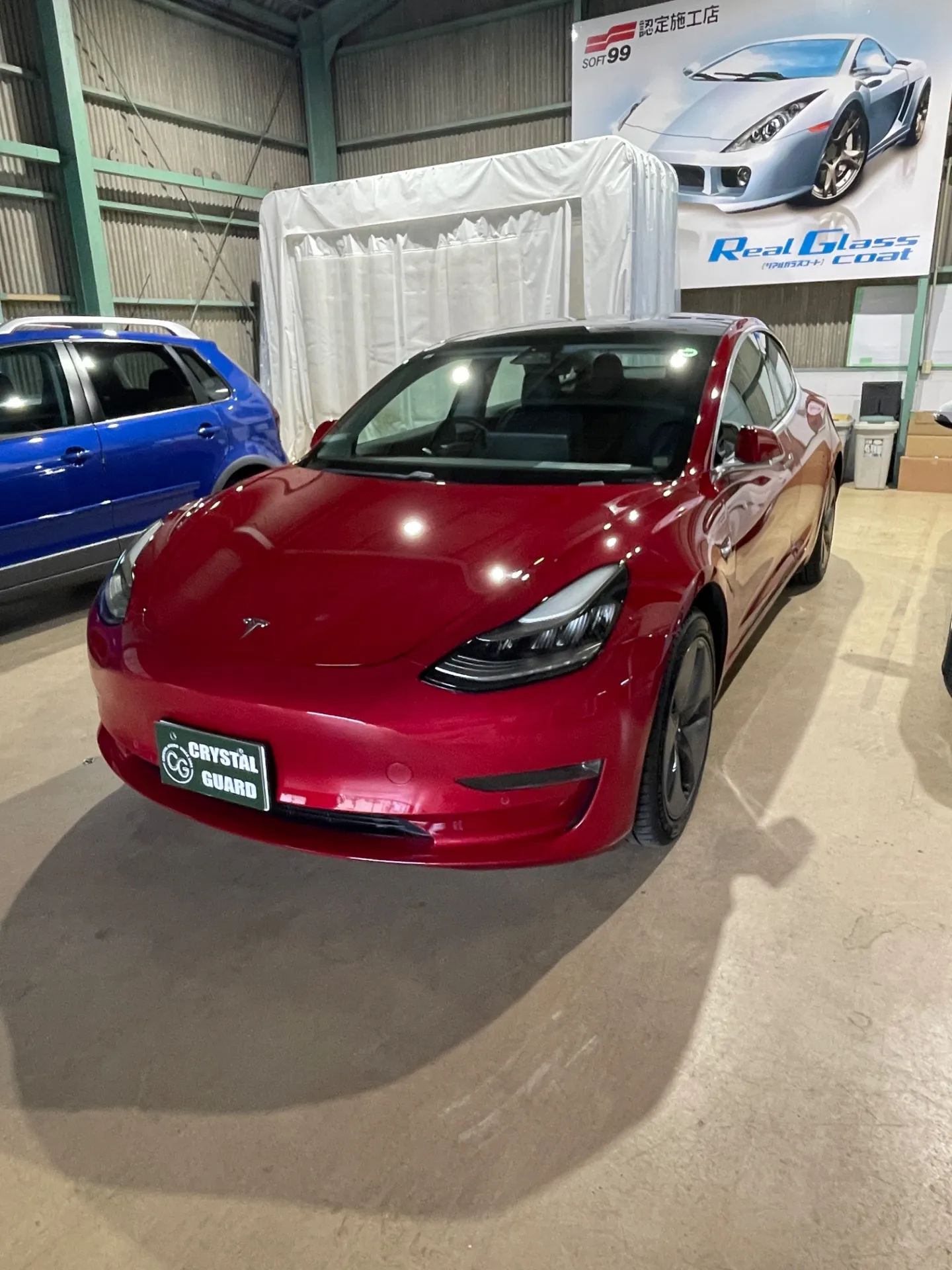 テスラ３の毎年コーティング