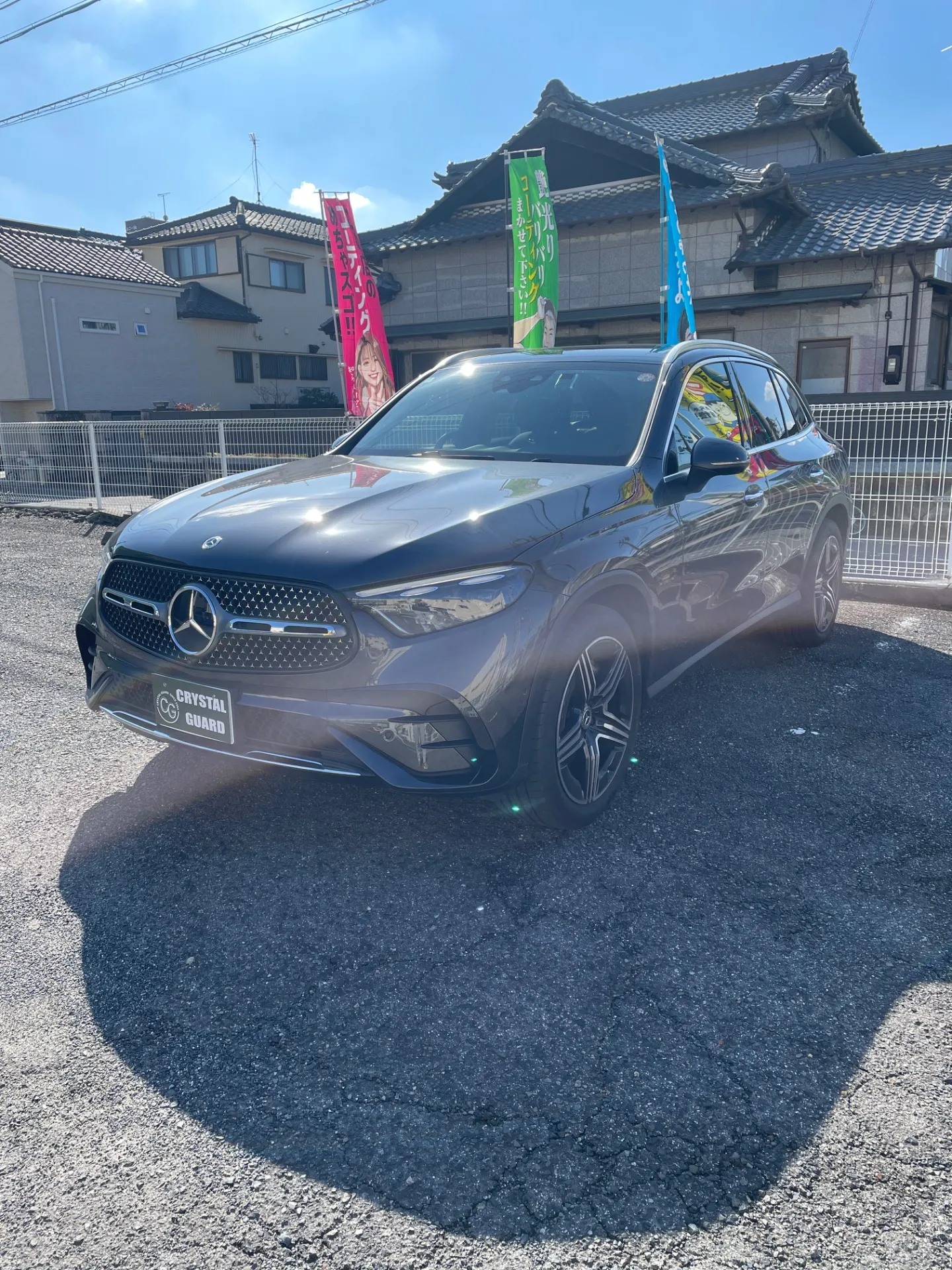 メルセデスベンツGLCの遮熱ウインドウフィルムとラッピング